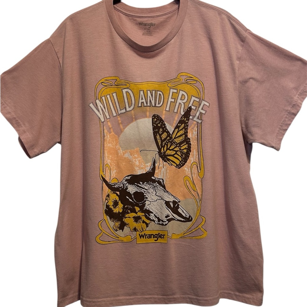 Wrangler Women’s Graphic Wild & Free Tee Large